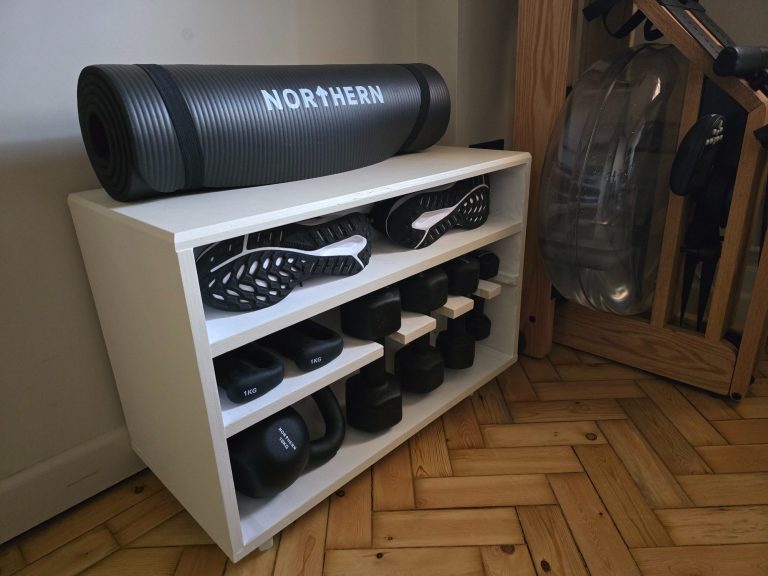 Bespoke Exercise Bench With Weights Storage