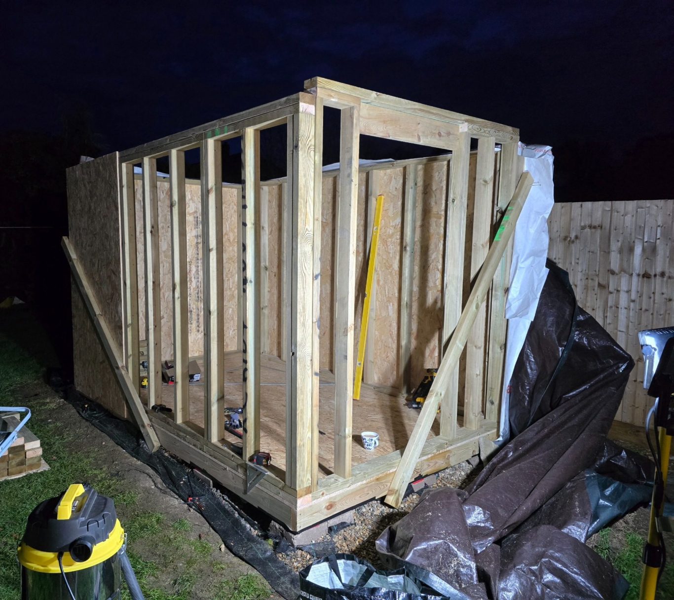 Wall frames completed