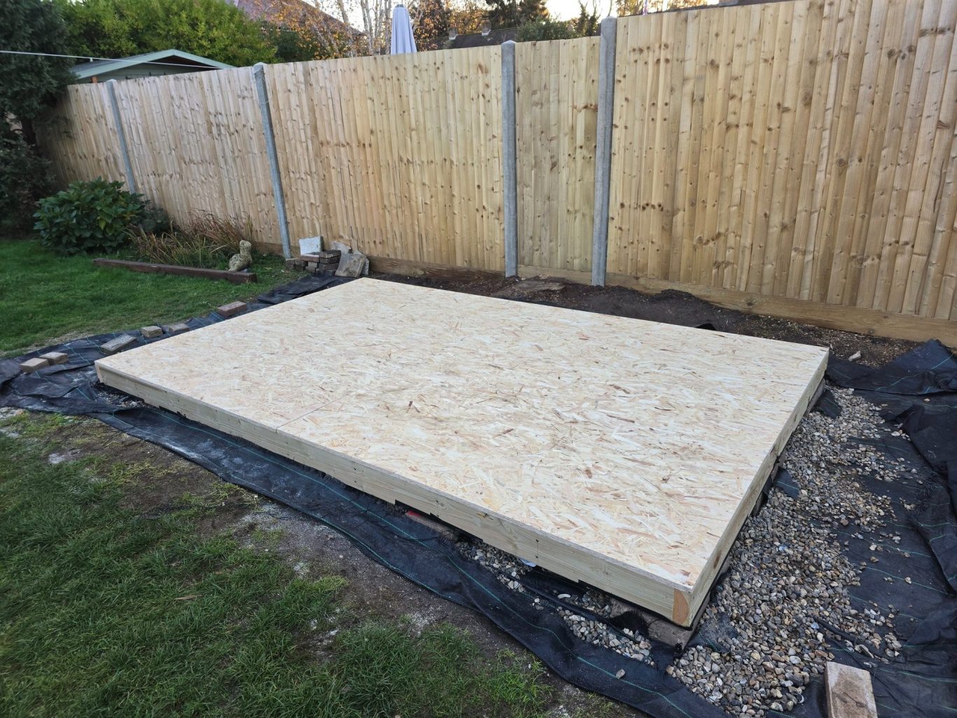 Floor deck boarded