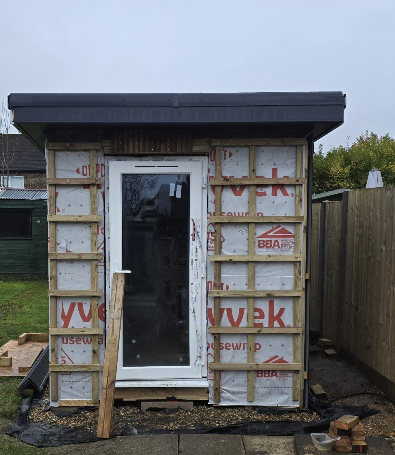 uPVC door installed